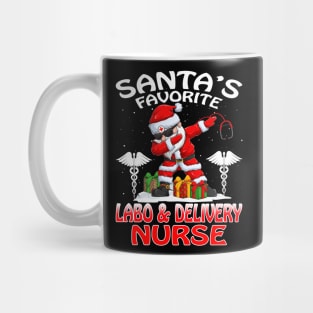 Santas Favorite Labor And Delivery Nurse Christmas Mug